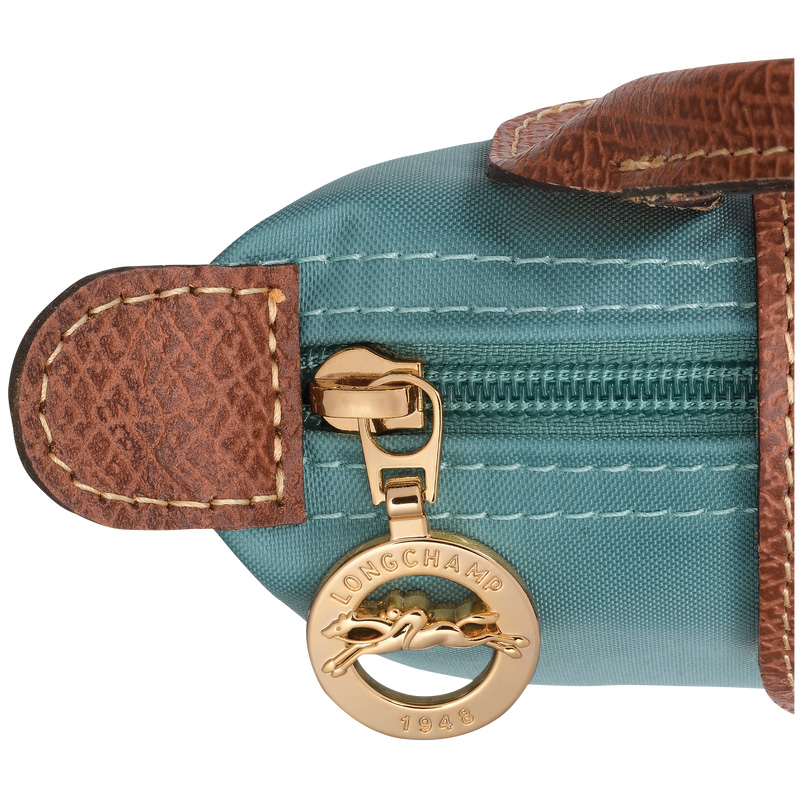 Longchamp | Le Pliage Original Pouch with handle Eucalyptus - Recycled canvas | Eucalyptus