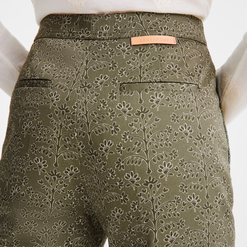 Longchamp | Trousers Laurel - Printed gabardine | Laurel