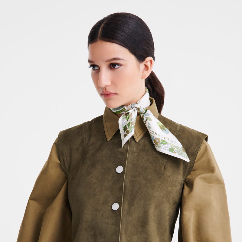 Longchamp | Forêt Silk scarf 50 Laurel - OTHER | Laurel