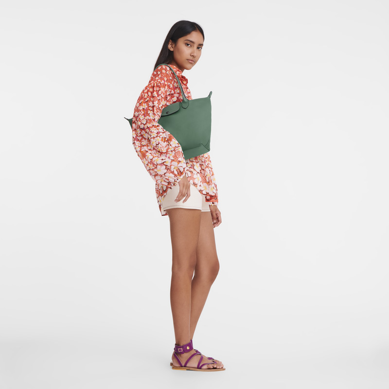 Longchamp | Le Pliage Xtra M Tote bag Sage - Leather | Sage