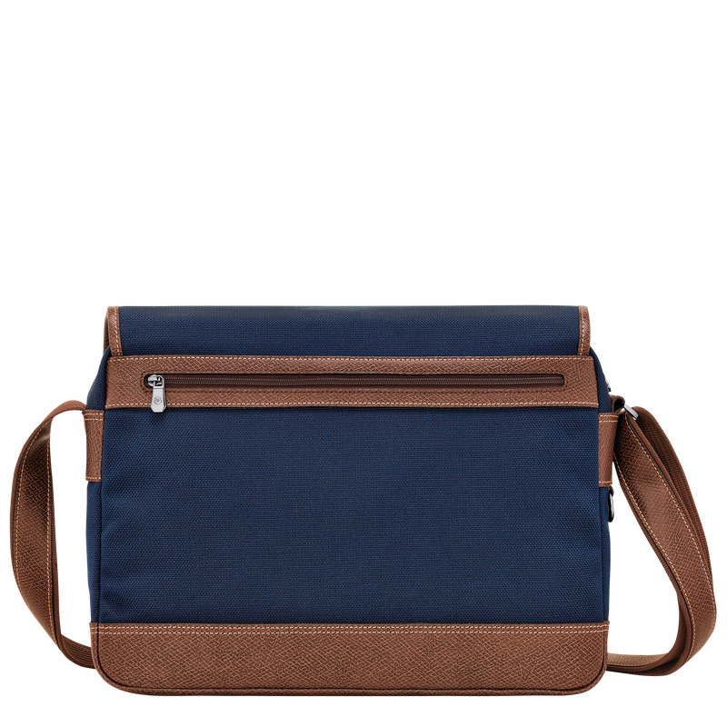 Longchamp | Boxford L Crossbody bag Blue - Recycled canvas | Blue