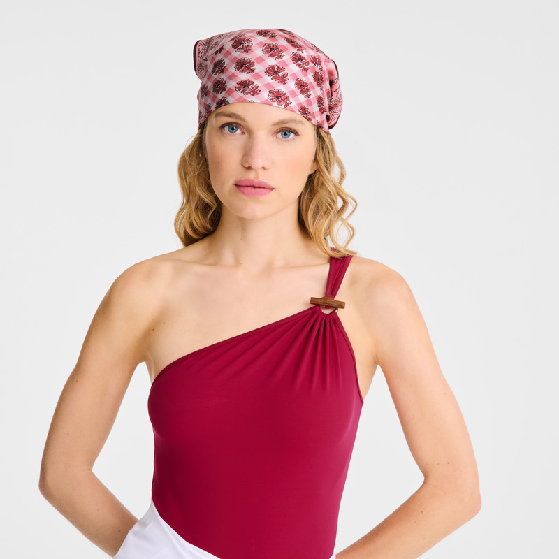 Longchamp | The Bucolic Escapade Silk scarf 50 Blush - OTHER | Blush