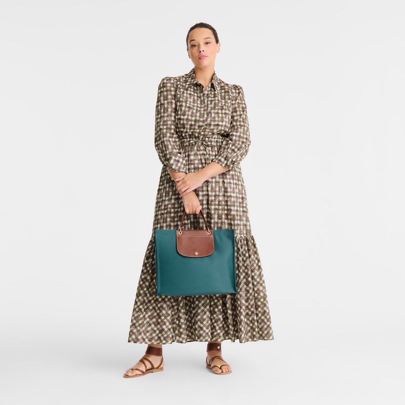 Longchamp | Cabas L Tote Bag Cedar - Canvas | Cedar