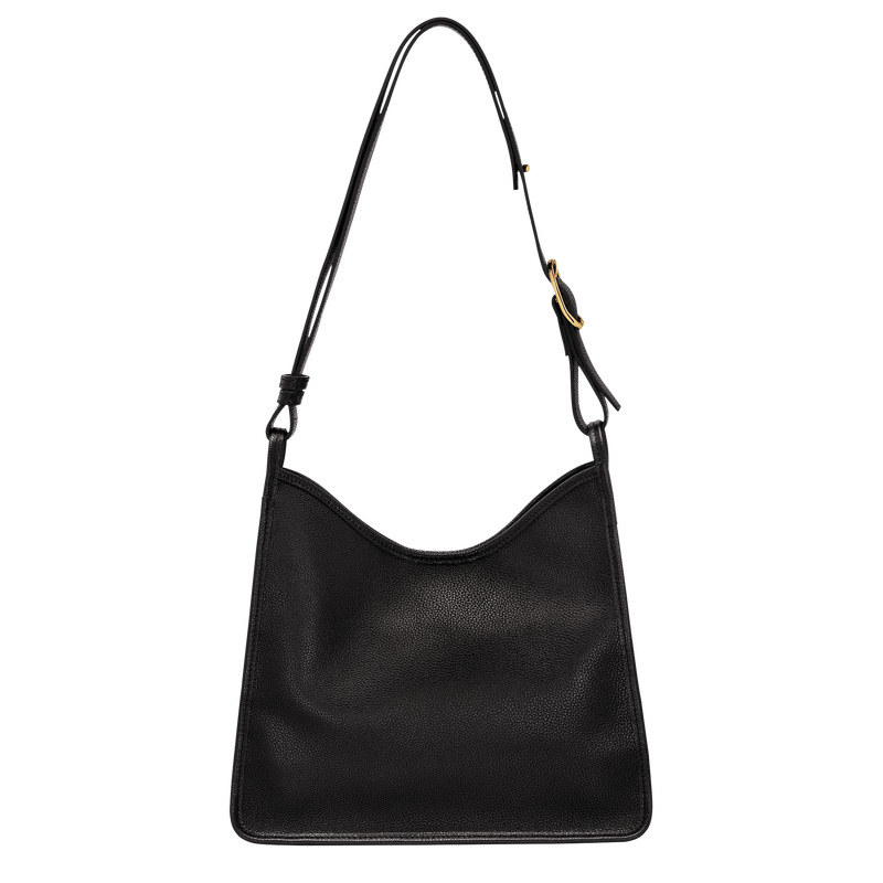Longchamp | Le Foulonné M Hobo bag Black - Leather | Black