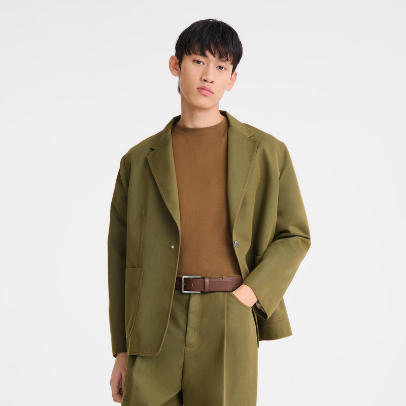 Longchamp | Le Pliage Men's belt Brown - Leather | Brown