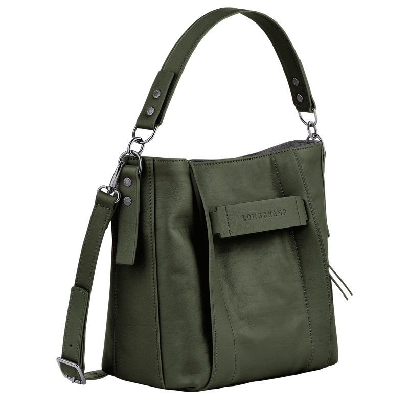 Longchamp | 3D S Crossbody bag Khaki - Leather | Khaki