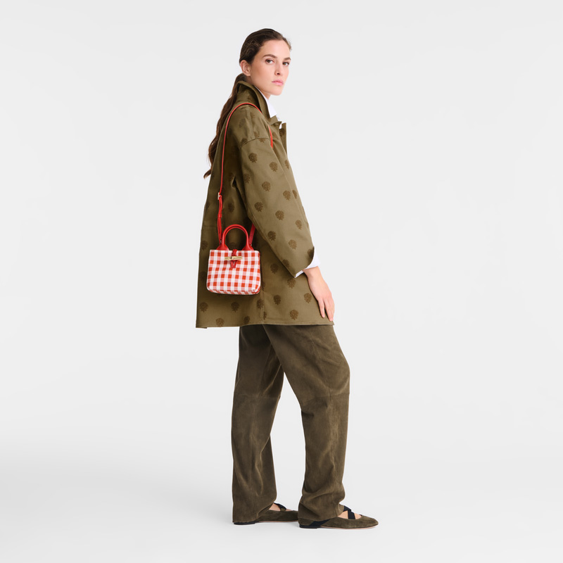 Longchamp | Le Roseau XS Handbag Bark - Canvas | Bark