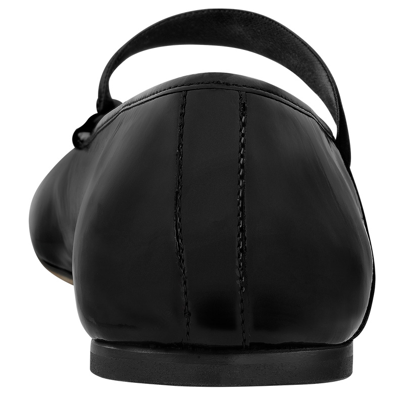 Longchamp | Energy Ballerinas Black - Leather | Black