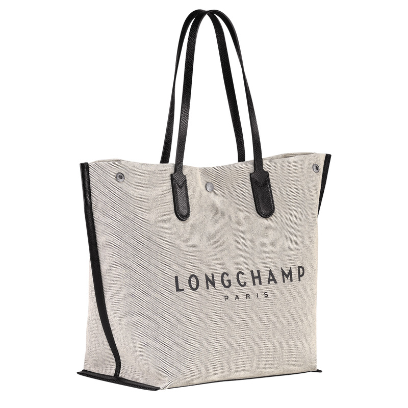 Longchamp | Essential L Tote bag Ecru - Canvas | Ecru