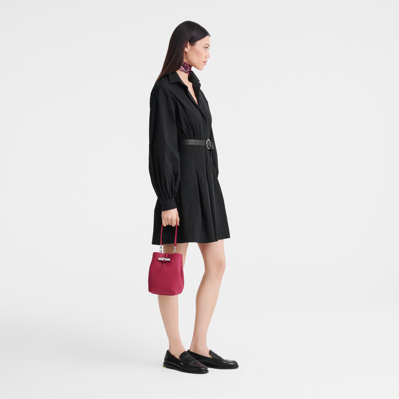 Longchamp | Le Roseau XS Bucket bag Beetroot - Leather | Beetroot