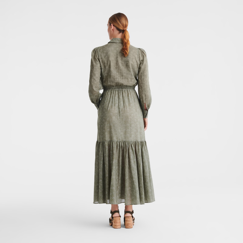 Longchamp | Long dress Laurel - Printed veil | Laurel