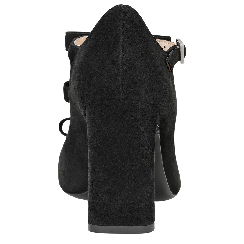 Longchamp | La Baronne Sandals Black - Leather | Black